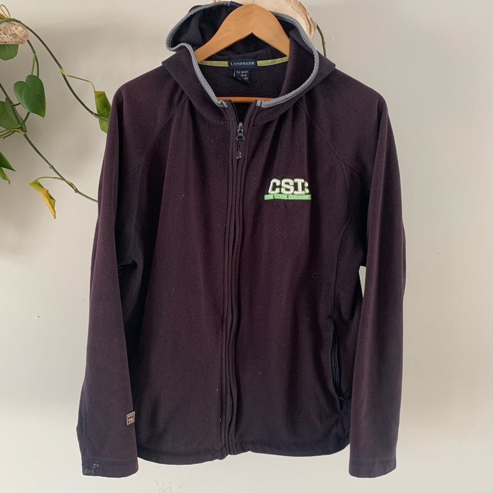 Vintage CSI Zip Up Sweater
